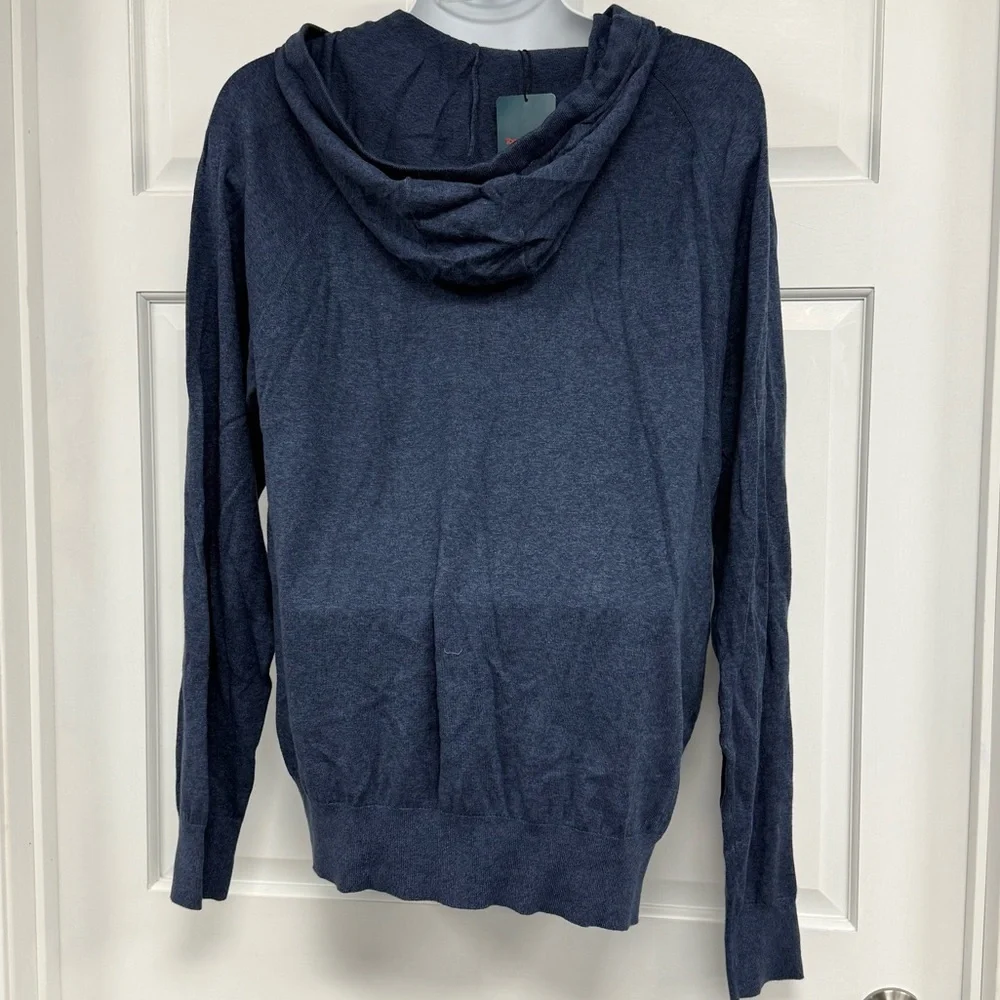 NWT Tommy John Second Skin Sweater Hoodie XL Dress Blues Heather Lounge Shirt